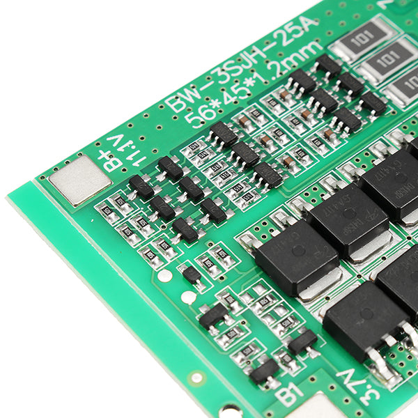 5pcs 3S 12V 25A 18650 Lithium Battery Protection Board 11.1V 12.6V With Balanced Circuit