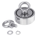 120KG Double Side Neodymium Recovery Magnet Hook Lifting Fishing Hunting Salvage Magnet