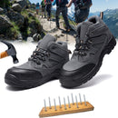 TENGOO Men's Steel Toe Safety Shoes Work Sneakers Slip Resistant Breathable Hiking Climbing Running Shoes