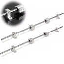 Machifit 10pcs 8mm Diameter 200-800mm Linear Rail Shaft Rod with Bearing Guide Support and SCS8UU Bearing Block CNC Parts
