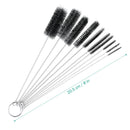 10Pcs Nylon Tube Brush Set Cleaning Brush Set for Glasses Keyboards Jewelry Home Cleaning Supplies