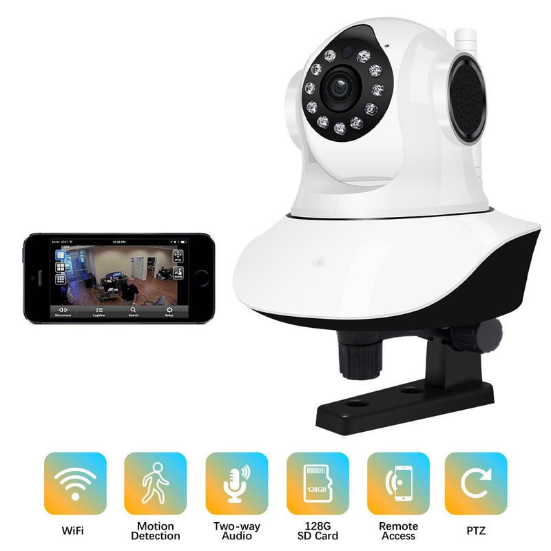Jooan C6C HD 1080P WIFI IP Camera 11 LED PT 360 Built-in Antenna IP Camera Motion-Detection Two-way Audio Baby Monitors