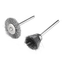 20pcs Stainless Steel Wire Brush Set Cleaner Polishing Brushes Cup Wheel For Dremel Rotary Tool