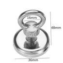 Effetool 36x48mm 50kg Neodymium Recovery Magnet Metal Detector Eyebolt Circular Ring Magnet