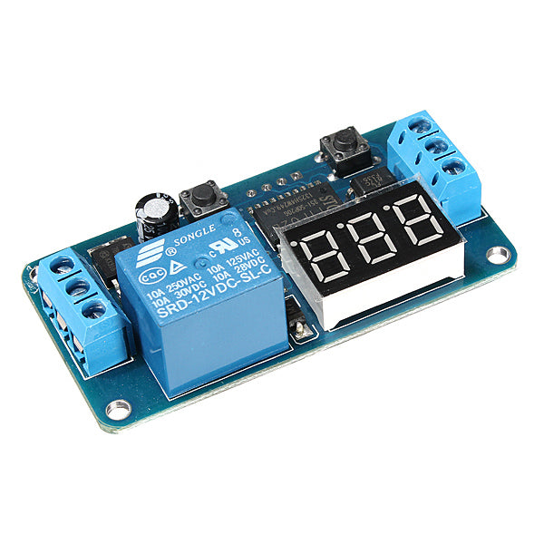 5Pcs Geekcreit DC 12V LED Display Digital Delay Timer Control Switch Module PLC