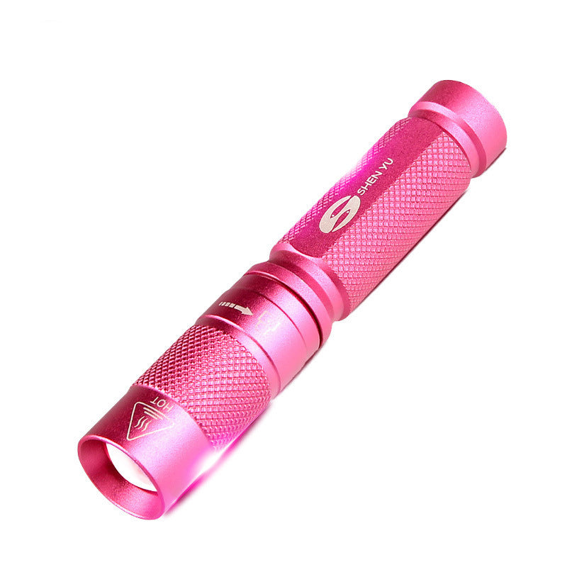 SHENYU 2003T 395nm LED UV Flashlight Purple Violet Light Mini Portable Camping Hunting Torch Light Money Detecting Fluorescer
