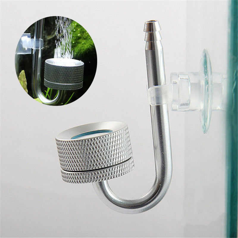 Fish Tank Aquarium Plant Mini Stainless Medal Co2 Diffuser Atomizer