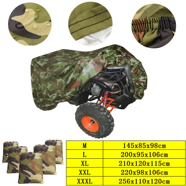 Camouflage Waterproof Motorcycle Bicycle Cover Quad ATV Vehicle Scooter Motor Bike Universal M-3XL