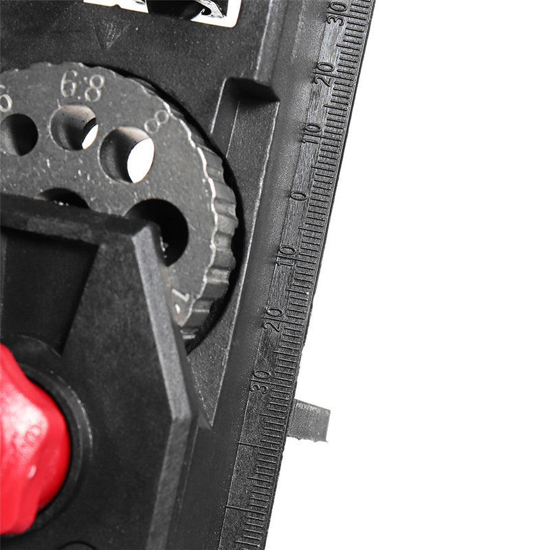 10 Holes Woodworking Drilling Locator DIY Guide Punching Dowel Positioner 3-12mm