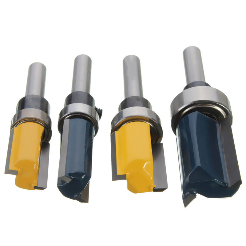 1/4 Inch Shank Cutter Router Bit Trimming Wood Working Milling Cutter Dual Blades