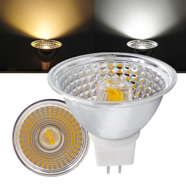 Dimmable GU5.3 COB 5W 500LM LED Bulb Spotlight for Indoor Home Decoration AC110V