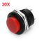 Wendao R13-507 125V 6A 16mm No Lock Self-reset Switch Push Button OFF/ON 10pcs