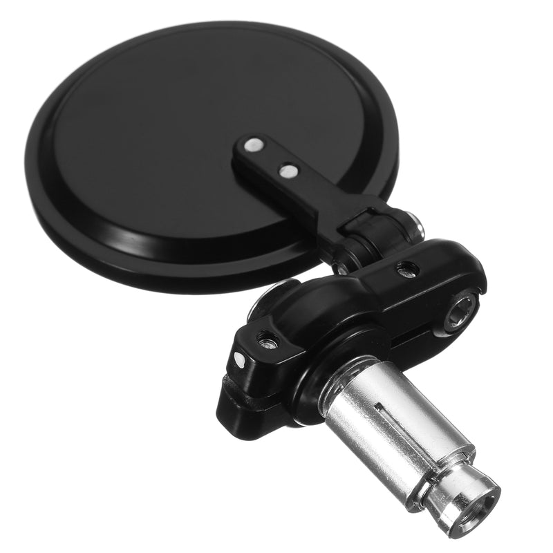 7/8inch Foldable Motorcycle Aluminum 3inch Round Handlebar End Rear View Mirrors