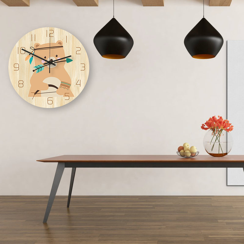 Loskii CC036 Creative Wall Clock Mute Wall Clock Cartoon Wall Clock For Home Office Decorations