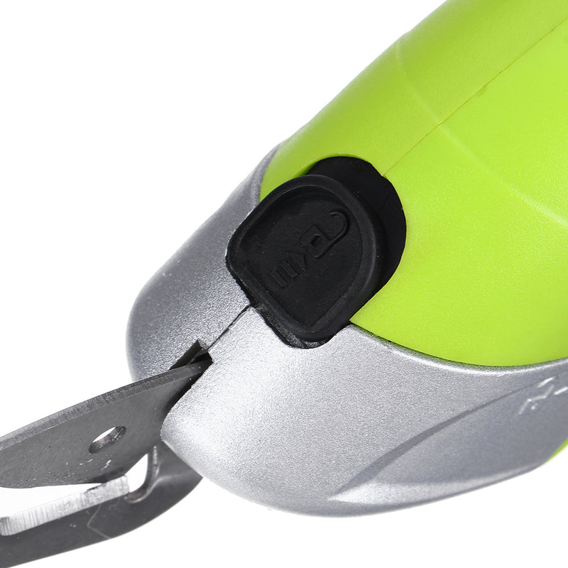220V Electric Automatic Scissors Cordless Shears Fabric Paper Cutter 2 Blades & Case