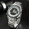 STRYVE S8016 Stainless Steel Calendar Stopwatch Chrono Alarm LED Dual Display Digital Watch