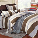 3 Or 4pcs Stripe Cotton Blend Paint Printing Bedding Sets Twin Full Queen Size