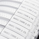 8500pcs 170 Values 0603 SMD Chip Resistors 1% 0-10M Assortment Kit Sample Book