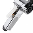 Linear 7100 10mm Pneumatic Air Belt Sander Drawing Machine Polishing Grinding Die-casting Aluminum Tools with 2Pcs Sanding Belts