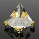 Small Feng Shui Egypt Egyptian Crystal Clear Pyramid REIKI Healing Prizms Room Decorations