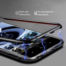 Bakeey Magnetic Adsorption Metal Bumper & Double-sided Tempered Glass Flip Protective Case for Samsung Galaxy A50 2019