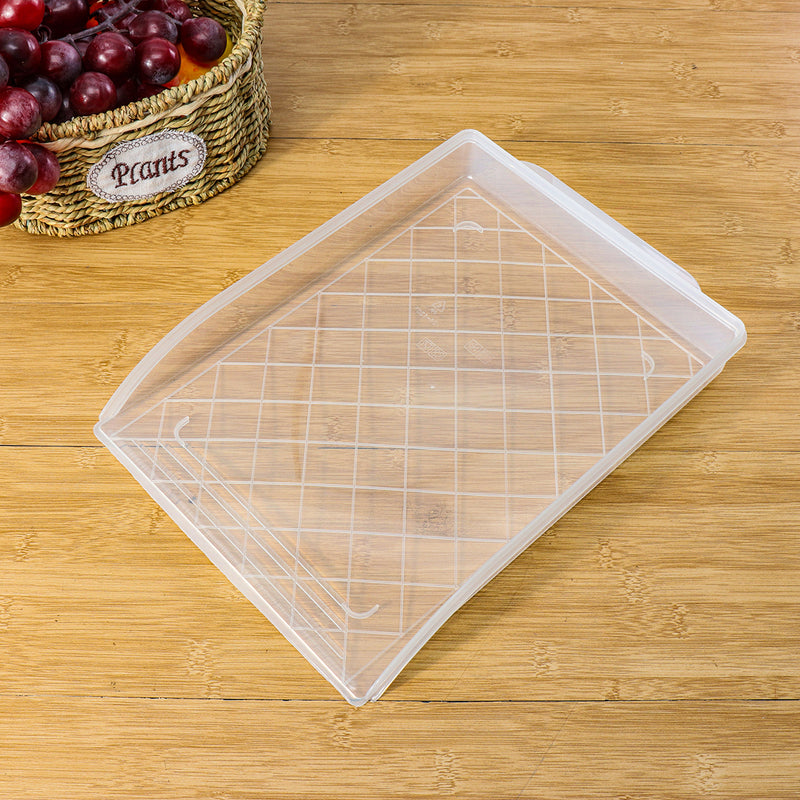 Transparent Refrigerator Dumpling Kitchen Storage Box Food Rack Case Organizer with Cover