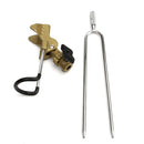 ZANLURE Stainless Steel Fishing Rod Tackle Metal Holder Adjustable Handle Support Stand