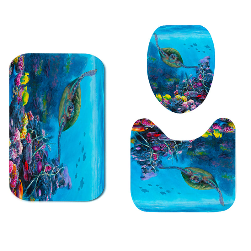 Sea Turtle Waterproof Shower Curtain Home Bathroom Curtains Polyester Fabric Bath Curtain