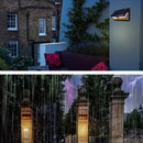 Solar Power 166 LED PIR Motion Sensor Wall Lamp With Flame Light Waterproof for Outdoor Garden