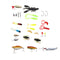 ZANLURE 28pcs Full-class Mixed Fishing Lure Sets Hard Baits/Soft Lures Fake Artificial Bait With Box