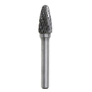 5 Types 6mm Shank Tungsten Carbide Burrs 50.35-60.65mm Rotary File Grinding Head Abrasive Tool