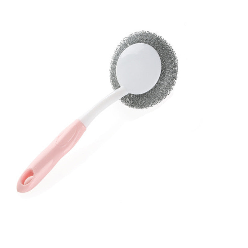 Round Head Cleaning Brushes Kitchen Cleaning Tools Cookware Cleaning Brushes With Handle