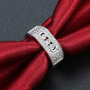 INALIS Zircon Gift Anniversary Wedding Finger Rings