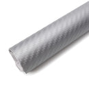 3D Motorcycle Silver Carbon Fiber Vinyl Decal Roll Car Wrap Stickers Sheet Film
