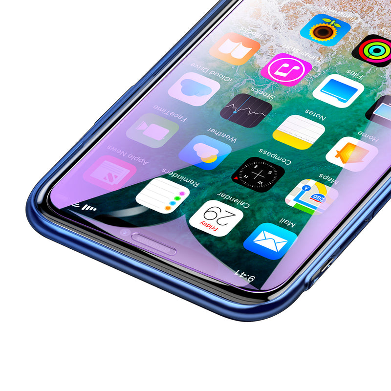 Baseus 0.3mm Clear/Anti Blue Light Ray Full Tempered Glass Screen Protector For iPhone XS Max/iPhone 11 Pro Max