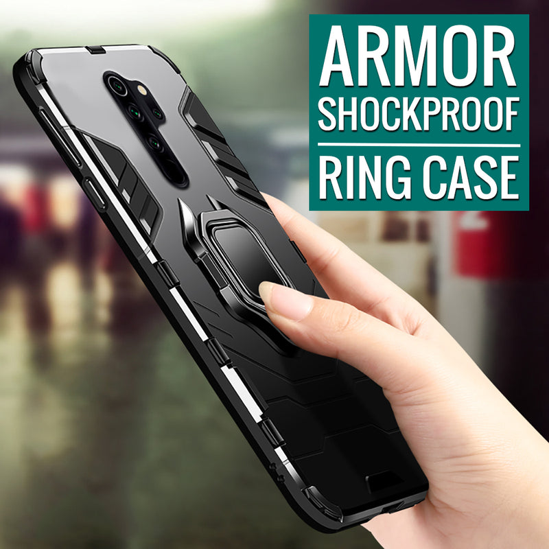 Bakeey Armor Magnetic Card Holder Shockproof Protective Case For Xiaomi Redmi Note 8 PRO