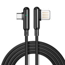 CAFELE 3A Type C Quick Charging 90 Degree Double Elbow Nylon Braided Data Cable For Oneplus 7 HUAWEI P30 Mate20 XIAOMI MI9 S10 S10+