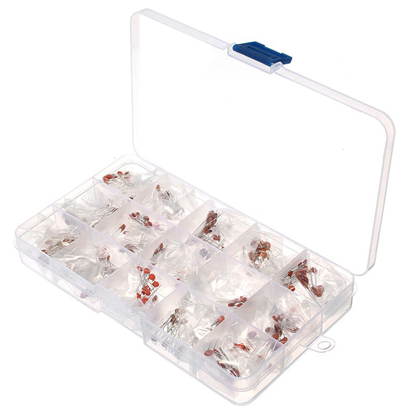 1500 Pcs 2pF-0.1F Ceramic Capacitors Kit 30 Types With Component Box
