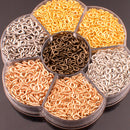 Iron Self Tapping Screw Eyes Thread Eye Bolt Ring Hook Kits Different Colors w/ Box