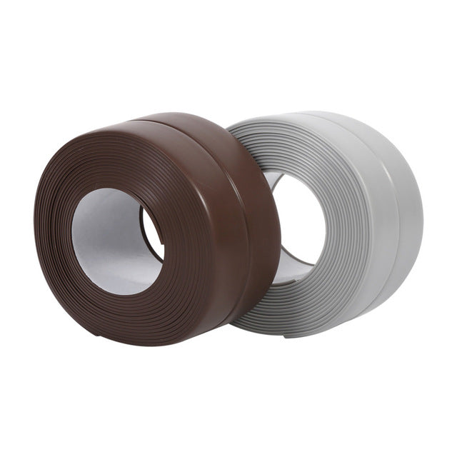 Honana 3.8mm Kitchen Bathroom Self Adhesive Wall Seal Ring Tape Waterproof Tape Proof Edge Trim Tape