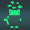 Honana DX-139 Fluorescent Glow Cat Thinking Fish Switch Wall Sticker Home Bedroom Decor