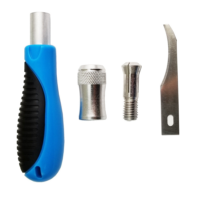 Sender Asia 9 Pcs Multi-Purpose Precision Carving Tool Set Anti Slip Rubber Handle Cutting Blade Set Cutter for Craft Hobby DIY Work Tools