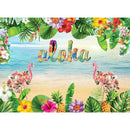 3x5FT 5x7FT Vinyl Hawaii Flamingo Beach Photography Backdrop Background Studio Prop