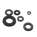Suleve MXNW1 500pcs White Black Flat Nylon Washer Lock Washers Gasket Kit M2-M8