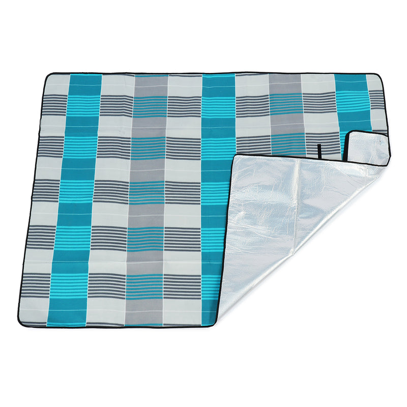 3-Layers Large Picnic Mat Cashmere Waterproof Rug Outdoor Camping Blanket