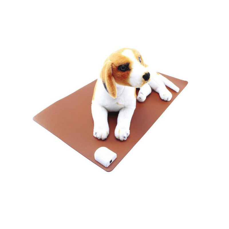 60x36cm PU Electric Heating Pet Mat Two modes Waterproof Cat Dog Bed Winter Warmer Pad Blanket