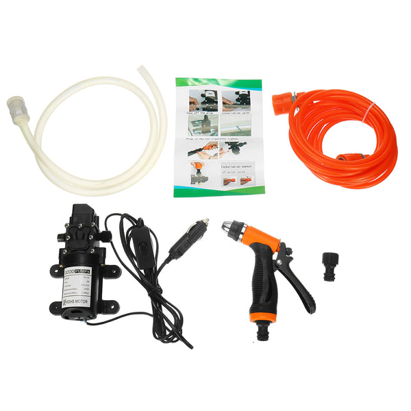 100W 5.5L High Pressure Self-Priming Electric Car Wash Pump Power Tool 12v Portable Washing Machine Water Pump Set