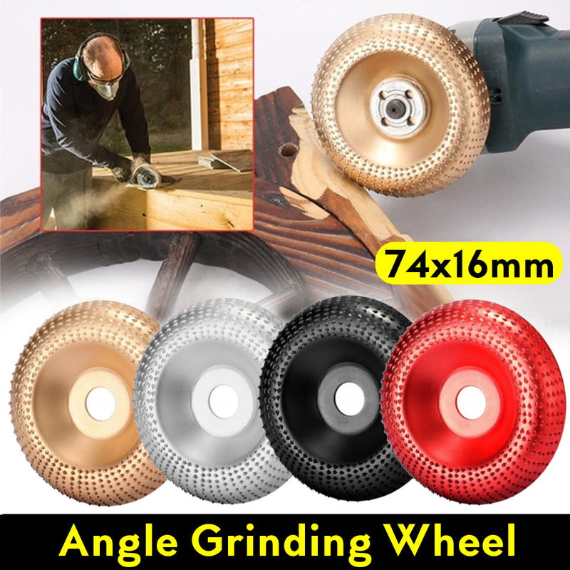74mm Wood Angle Grinding Wheel 16mm Bore Sanding Carving Rotary Tool Abrasive Disc