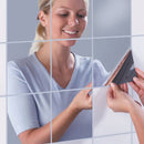9Pcs DIY 3D Mirror Square Removable Wall Sticker Art Acrylic Wall Home Decorations