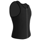 Black Men Slimming Vest Body Shaper Belly Wrap Abdomen Weight Loss Zipper Sauna Corset Shapewear